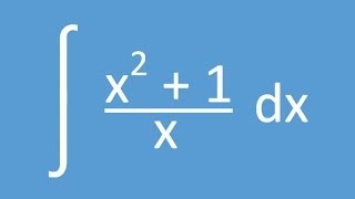 Basic Integration Example 01 Separating Fractions [upl. by Ytima]