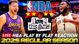 🔴LAKERS vs PELICANS │ 2025 NBA Basketball Game PlayByPlay Reaction amp Scoreboard [upl. by Marylynne101]