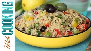 How to Make Couscous Salad  Hilah Cooking [upl. by Adnoral]