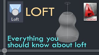 Autocad 3D  How to use Loft command [upl. by Trudie629]