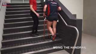 Using Crutches on Stairs [upl. by Shishko]