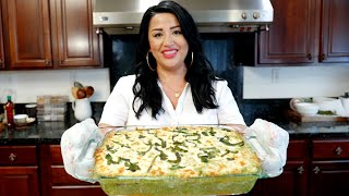 FAMOUS Baked Mexican Chicken and Rice Poblano Casserole Recipe [upl. by Niattirb]