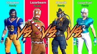 Salty Youtubers 1v1 in Fortnite ft Lazarbeam Muselk amp Crayator [upl. by Doelling]