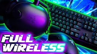 Razer FULL WIRELESS Setup Review Deathadder v2 Pro Blackshark v2 Pro Blackwidow v3 Pro [upl. by Markowitz]