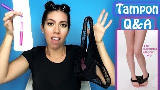 Tampon Q amp A I Tampons for beginners I Tampon 101 [upl. by Ahsimik]