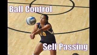 Volleyball Solo Drills Passing [upl. by Ydnal]