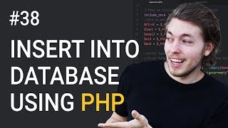 38 Insert data from a website into a database using MySQLi  PHP tutorial  Learn PHP programming [upl. by Tobye19]