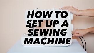 How to Set Up a Sewing Machine SEWING BASICS  WITHWENDY [upl. by Nylarej]