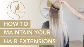 How to Properly Maintain Your Hair Extensions [upl. by Deach]