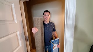 Part 1 DIY Install a Laminate Floor in a bathroom [upl. by Yaluz]