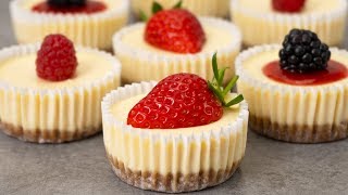 Easy Mini Cheesecakes Recipe [upl. by Matteo]