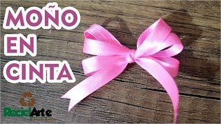 DIY♻ Como hacer un moño en cinta ☝ [upl. by Alitta]