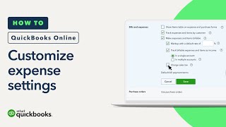 How to set up your expense settings in QuickBooks Online [upl. by Nazay811]