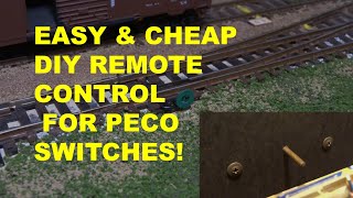 HO SCALE MANUAL REMOTE TURNOUTS [upl. by Ylrebmik945]