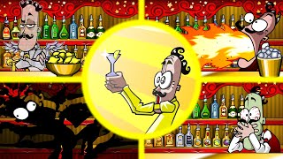 Bartender The Right Mix All 10 Endings amp Drinking MIXES [upl. by Atteuqal]