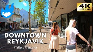 Iceland Walking Tour  Downtown Reykjavík 4K [upl. by Ieso703]