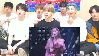 bts reaction to blackpink Kiss and Make Up  Ment BLACKPINK DVD IN YOUR ARE SEOUL TOUR 2018 [upl. by Brott]