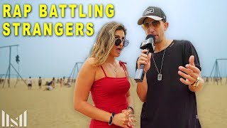 Rap Battling STRANGERS to Eminem Songs [upl. by Schultz]