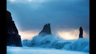 Dangerous worldfamous Reynisfjara Black Sand Beach in Iceland [upl. by Haldeman]