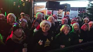 WHAT CHRISTMAS MEANS TO ME Rock Choir at Birkdale Lights Switch On 1st December 2024 [upl. by Admana729]