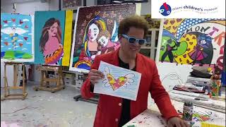 Romero Britto Heart With Wings  HowTo [upl. by Gish]