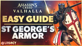 ST GEORGES GEAR SET  BEST FARMING METHOD  ALL RIVER RAID LOCATIONS  ASSASSINS CREED VALHALLA [upl. by Eidnim213]