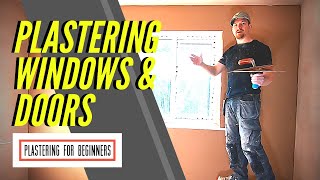 Plaster Window Walls amp Plastering Around Door Frames TIPS amp TRICKS [upl. by Kato904]