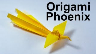 Easy Origami Phoenix Tutorial Traditional [upl. by Braeunig]