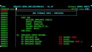 IBM MVS  Editing compiling and executing a Cobol program  M2 [upl. by Skrap]