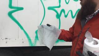 How to remove graffiti from a painted surface [upl. by Cooley]