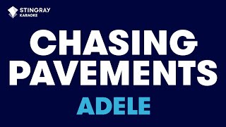 Adele  Chasing Pavements Karaoke With Lyrics [upl. by Nylsor241]