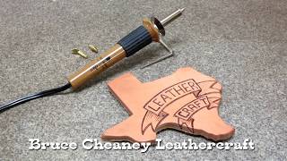 LEATHER BURNING TUTORIAL FOR BEGINNERS  PYROGRAPHY ON LEATHER [upl. by Hildebrandt]