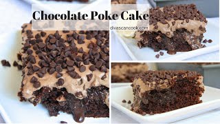 How To Make Chocolate Poke CakeFrom Scratch [upl. by Gluck]