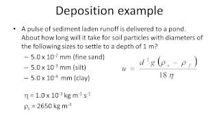 Sediment deposition and Stokes’ Law [upl. by Eidorb111]