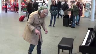 GRANDPA PLAYS DANCE MONKEY At The Mall On Piano [upl. by Bale]