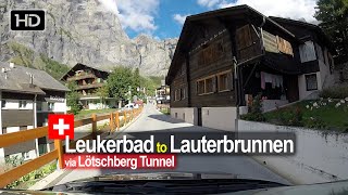 Leukerbad to Lauterbrunnen  Scenic Drive Switzerland [upl. by Aronow]