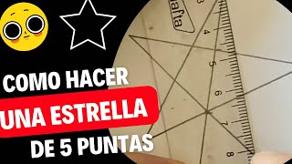 COMO HACER una ESTRELLA de 5 puntas ⭐️ HOW to MAKE a 5 POINT STAR ⭐️ [upl. by Littell]