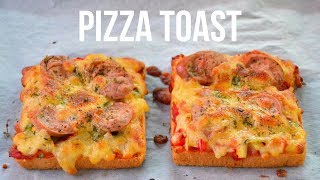 EASY PIZZA TOAST RECIPE BREAD PIZZA [upl. by Eiramanitsirhc]