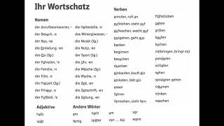 A1  Linie 1  Kapitel 5  Wortschatz [upl. by Sabas]