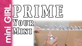 miniGIRL 37 How to Prime Miniatures  Spray Can Tutorial for Beginners [upl. by Valentino866]