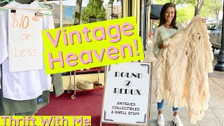 Antique Shopping in Vintage Clothing Heaven Thrift With Me [upl. by Harms]