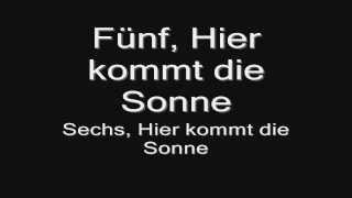 Rammstein  Sonne lyrics HD [upl. by Yulma]