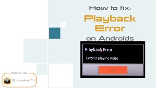 How to Fix Playback Error  English [upl. by Abbi]