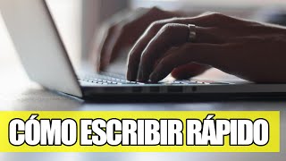 Cómo Escribir Rápido en el Teclado Mecanografia [upl. by Ramas]