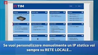 Assegnazione di un IP statico ad un device della LAN su TIMHUB [upl. by Analad]