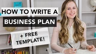 How to Write a Business Plan  Entrepreneurship 101 [upl. by Lussier]