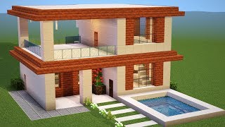 Minecraft Tutorial CASA MODERNA SIMPLES [upl. by Liek]