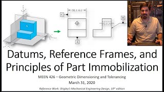 GDampT Datums Reference Frames amp Part Immobilization  321 411 420  Actual Mating Envelopes [upl. by Ahsenaj713]