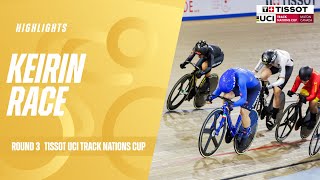 Keirin Highlights  Milton Canada  2024 Tissot UCI Track Nations Cup [upl. by Phillada192]