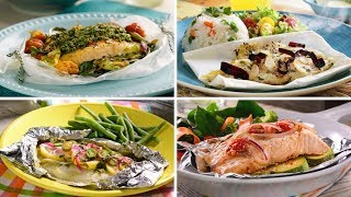 4 recetas de pescado empapelado [upl. by Aindrea]